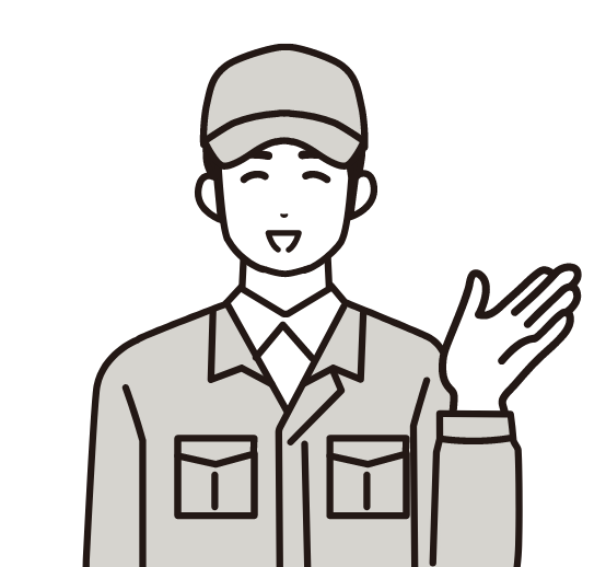 男性スタッフのイメージイラスト