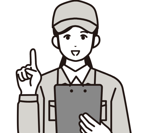 女性スタッフのイメージイラスト