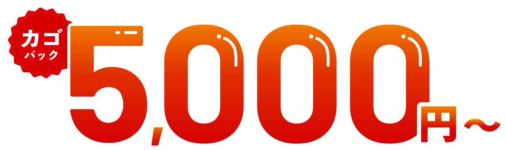 カゴパック5,000円〜